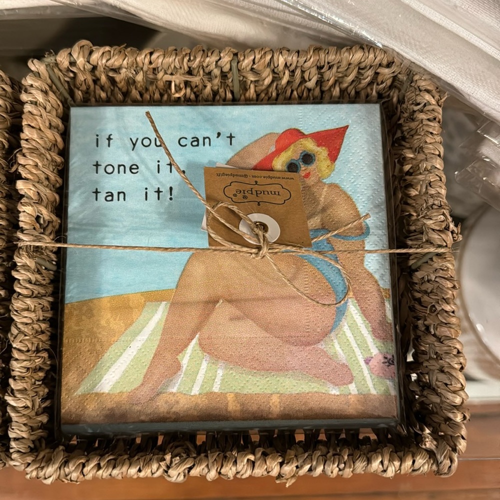 Mudpie cocktails napkins